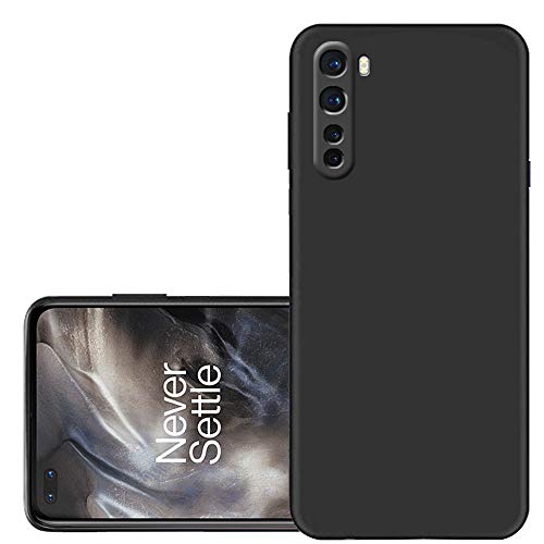 Image of TheGiftKart Sleek Back Cover Case for OnePlus Nord 2020 | Slim Fit Protective Design | Ultra Matte Finish | Camera Protection Bump | Soft Silicon Back Cover Case for OnePlus Nord (Silicone, Black)