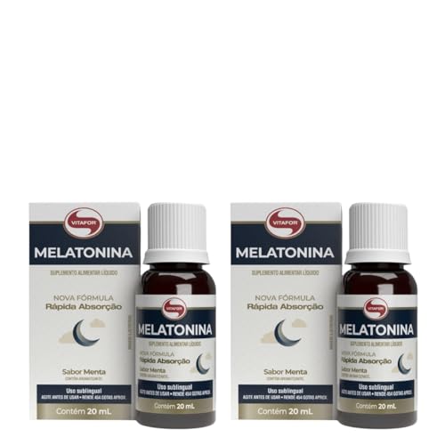 Combo 2 Melatonina Sublingual de Rápida Absorção Vitafor 20ml
