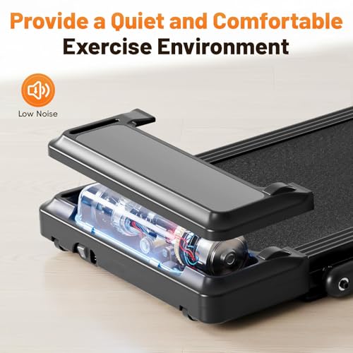 FansaFurn Under Desk Treadmill, 3-in-1 Walking Pad - Compact, Ultra-Quiet Electric Treadmill for Home & Office, Space-Saving, 200 lb Weight Capacity, Black by FansaFurn - Used condition - Image 9