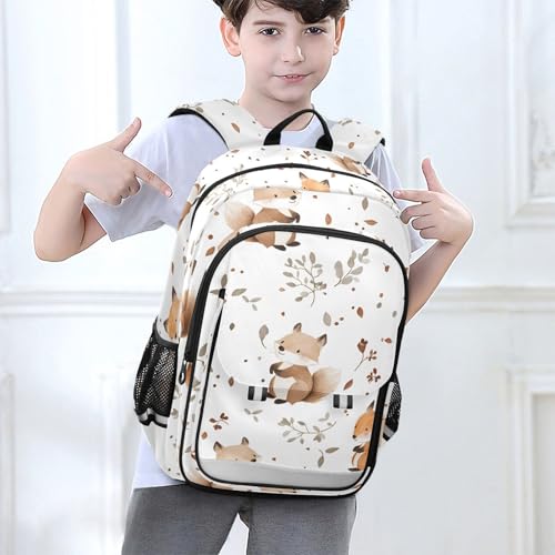 Sac à dos pour ordinateur portable enfants grand format voyage et lycée renard