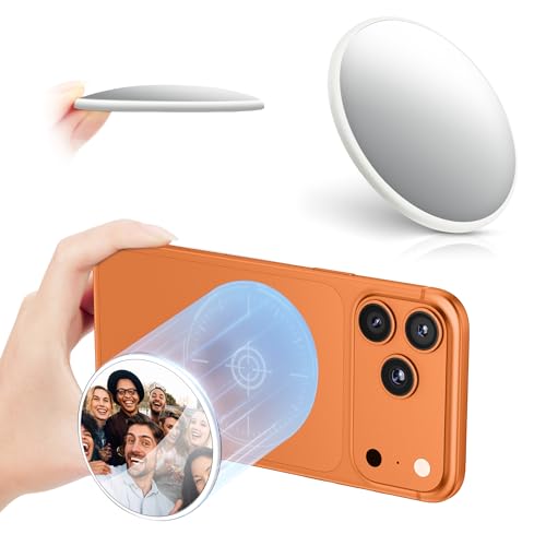 2.2 Magnetic Selfie Mirror for Back Camera Slim Phone Convex Mirror for Magsafe Compatible with iPhone 17 16 15 14 13 Pro Max Plus Mag-Safe Case & All Phone for Wide Angle Selfies &Vlogging&Streaming