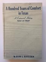 A hundred years of Comfort in Texas;: A centennial history, 0811105350 Book Cover