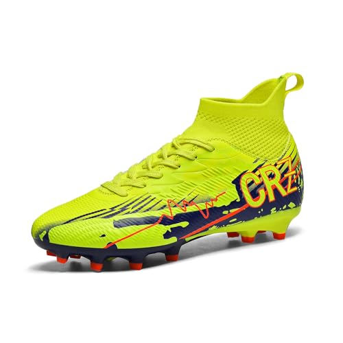 Image of Soccer Cleats for Mens Womens Indoor Turf Soccer Shoes Youth AG TF Training Football Boots Unisex