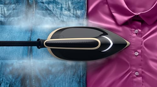 Philips Steam Generator Iron PerfectCare 6000 Series - 2400W, 130g/min Continuous Steam, 1.8L, OptimalTEMP Technology, Black/Gold - PSG6064/86