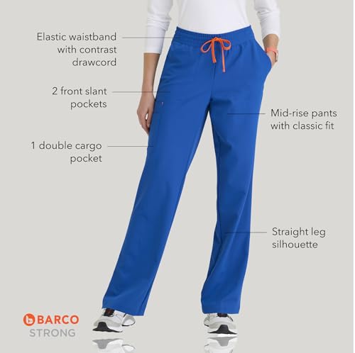 BARCO STRONG Zoe Classic Fit Scrub Top & Pant Set for Women – New Royal Blue, Up to 70°C Wash, Natural Stretch, Moisture Wicking, Anti-Static, Quick-Shed – XL, Regular Fit by BARCO - Used condition - Image 5