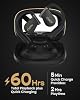 Audífonos Cleer ARC 5 de oído abierto con audio Dolby y THX, negro | Bluetooth inalámbrico verdadero con ganchos para oreja, 60 horas de reproducción, carga rápida, resistente al agua IPX7, perfectos para deporte, trabajo y uso diario 6