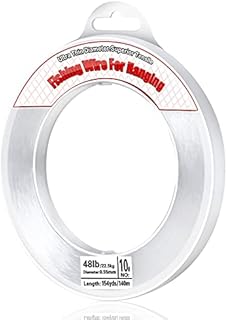Thrilez Clear Fishing Wire, 200M Fishing Line Invisible Monofilament Wire, Strong Nylon String for Balloon Arch Garland Hanging Crafts Beading
