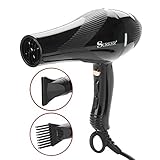 ♥ Iones negativos: La tecnología de iones negativos aseguran el cuidado del cabello y la experiencia de sequedad más saludables. Los iones negativos hidratante el cabello, bloquean la humedad, evitan el daño por calor, liso el cabello y eliminan las puntas abiertas.