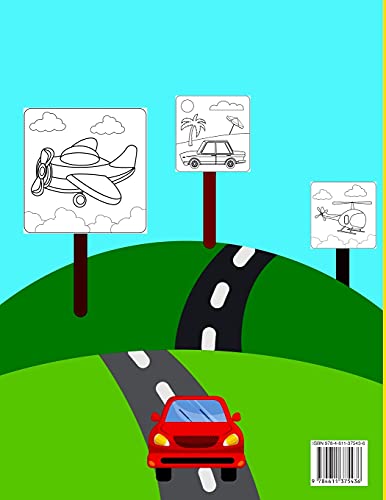 Automobiles et Camions Livre de Coloriage pour Enfants de 4 à 8 ans: Joyeux | Camions | Tracteurs |