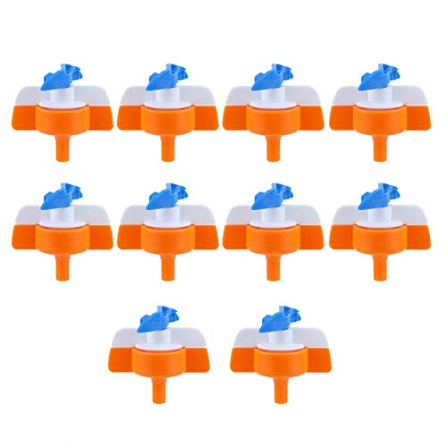 Furnoor Irrigation Sprinkler,10Pcs 360° Inverted Irrigation Sprinklers Spray Sprinkler Micro Nozzle for Garden Lawn