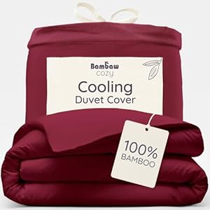 Bourgondië King Dekbedovertrek | Bamboe Beddengoed King Size Beddengoed Set | Kingsize Dekbed Anti-Allergie | Rood Dekbedovertrek Kingsize | Veganistisch Beddengoed | 240x220 | Bambaw