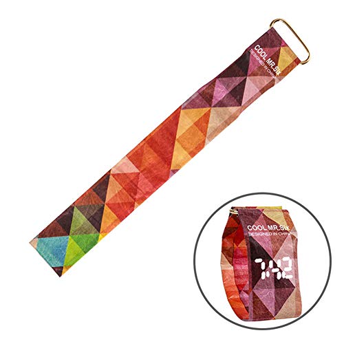 Preisvergleich Produktbild Zebroau Papieruhr, leckere LED-Uhr, leichte Persönlichkeit, innovativ, wasserdicht, langlebig, ideal für Schwimmen im Außenbereich, wasserdicht, Wandern (Malole)
