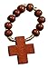 Produktbild KVN Fingerrosenkranz Holzperlen Hellbraun