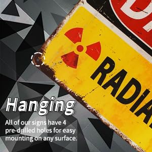 DL-Danger Sign-Danger Radiation Allied Military Vintage Metal Sign -Funny Vintage Signs