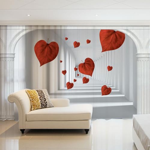 Rideau chambre a coucher semi-transparent blanc avec oeillets de 145cm - 2