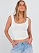 ANRABESS Tank Tops for Women Scoop Neck Crop Sleeveless Top Summer Going Out Basic Tee Cute Ribbed Slim Shirts Clothes 2026 Medium White