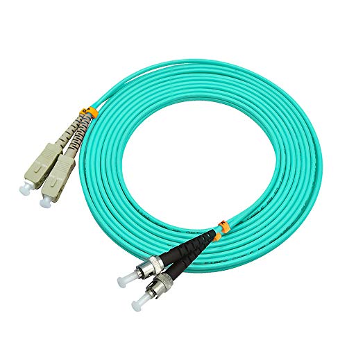 Image of 5Meters 16ft SC to ST Duplex 50 /125 10G OM3 Multi-Mode Fiber Optic Cable Jumper Optical Patch Cord SC-ST