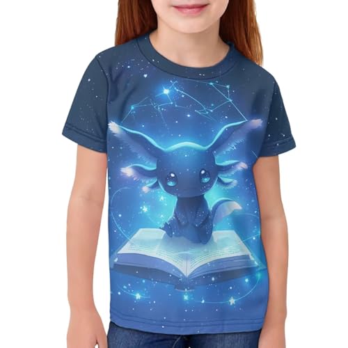 Image of Kids Graphic T-Shirt Boys Girls Novelty Tees Top Short Sleeve Shirts Summer Blouses 3-16