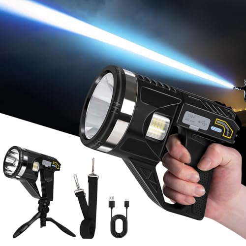 Spotlight 1000000 Lumens LED Rechargeable Flashlight