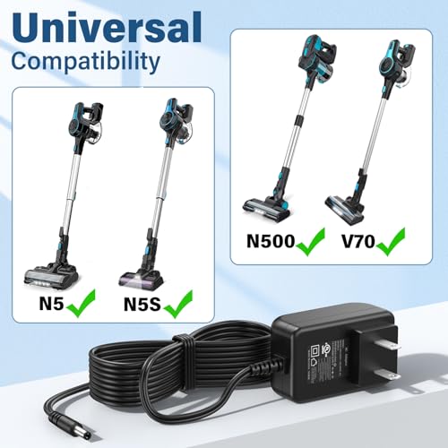 UL Replacement Power Cord for Inse N5S/N5/N670/N570/N660/N500/N550/V70/N600 Vacuum Cleaners