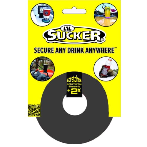 Lil Sucker Slogan Suction Ring Cup Holders, 4 Pack, Drink Secure Coasters, Non-Tipping, Anti-Spill Beverage Companions, Ideal For Sup's Boats Trucks Rvs Atv's Vans Outdoor & Home #TOP7