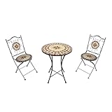 POUR TOUS LES ESPACES: Les chaises de jardin bistrot ont une hauteur d'assise de 46 cm et une capacité de charge allant jusqu'à 150 kg par chaise. Grâce au dossier des chaises, cet ensemble bistrot offre non seulement du style mais aussi un confort optimal. Les chaises de bistrot sont facilement pliables, ce qui les rend idéales pour gagner de la place.