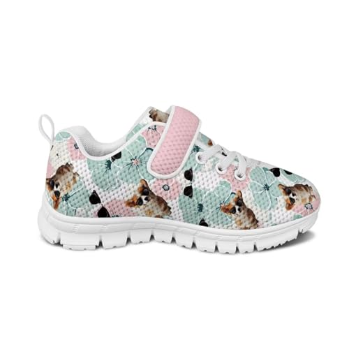 Boys Girls Lightweight Sports Tennis Shoes Cartoon Sneakers Breathable Comfort Strap Walking Running Shoes US 11-152