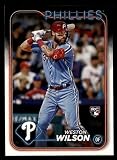 2024 Topps #658 Weston Wilson Philadelphia Phillies (Baseball Card) NM/MT Phillies