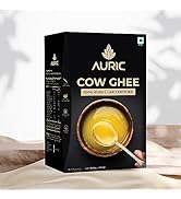 Auric Lab Certified Cow Ghee 1L | 100% Pure And Natural | Desi Ghee | Highly Nutritious | Helps K...