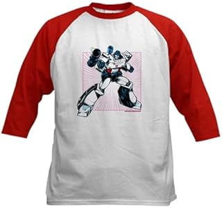 CafePress Megatron Baseball Jersey Kids Cotton Baseball Jersey, 3/4 Raglan Sleeve Shirt Red/White