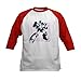 CafePress Megatron Baseball Jersey Kids Cotton Baseball Jersey, 3/4 Raglan Sleeve Shirt Red/White