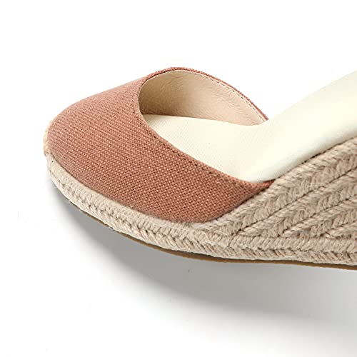Image of Women's Espadrille Wedge Sandals Closed Toe Lace-Up Shoes