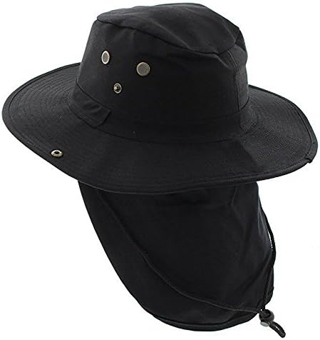 Boonie Bucket Hat Neck Flap Tactical Wide Brim Outdoor Military