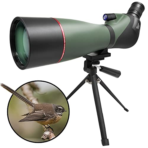 Astromania Spotting Scopes with Tripod, Carry Bag, 20-60x80, 45 Degree Angled, Waterproof, for Birding, Scenery, Wildlife Viewing