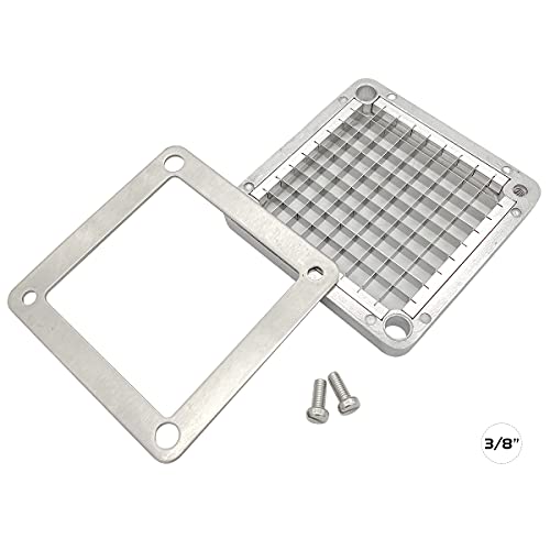 TUNTROL 3/8\" Stainless Steel Replacement Blade for Commercial Vegetable Chopper Dicer Fruit Cutter, Interchangeable Blade Block Set Pusher Block - Thumbnail 3