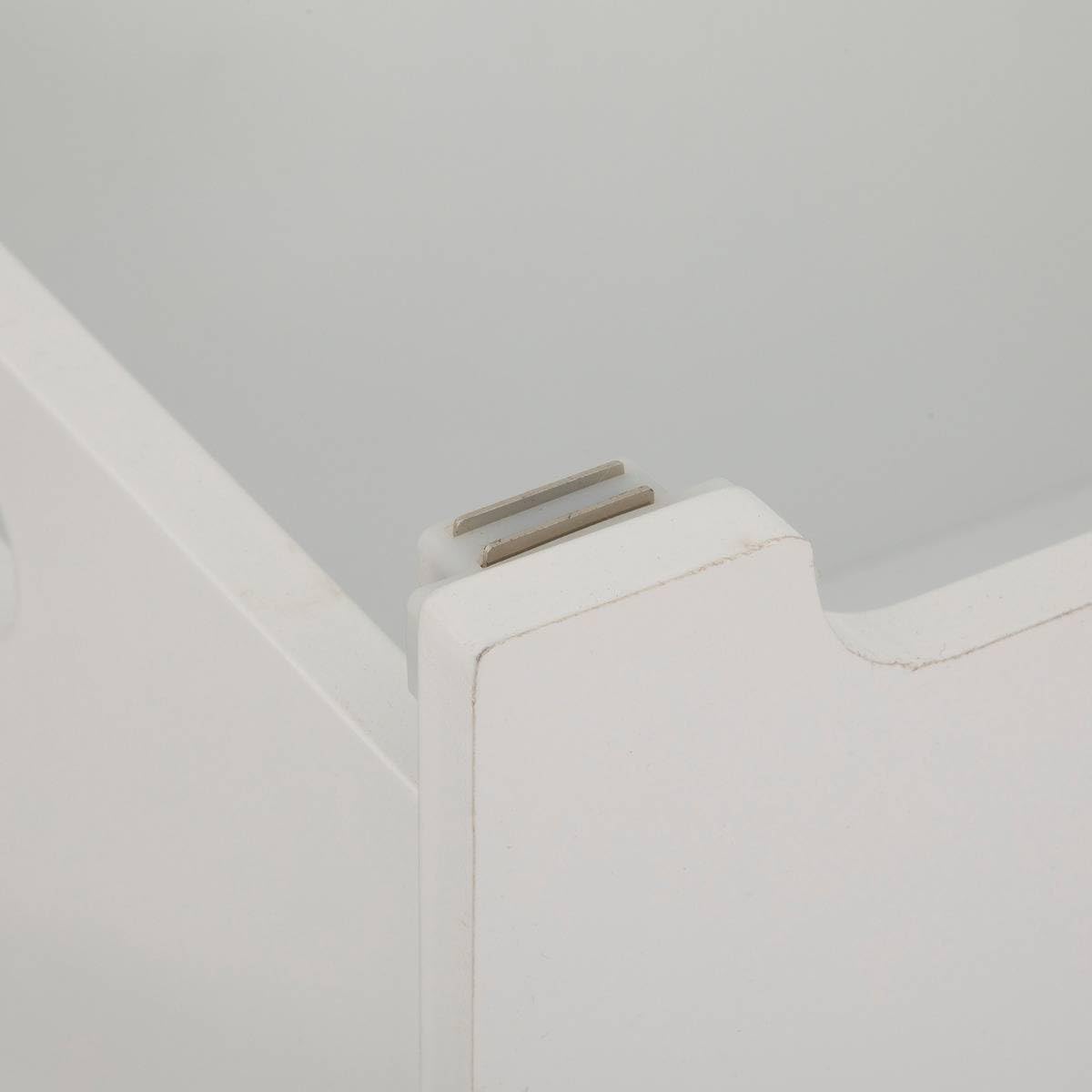 Atmosphera - Coffre Enfant Renard - Bois et pin - Blanc - 53x54-5 cm