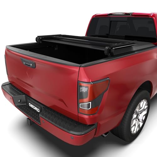 oEdRo Soft Tri-Fold Truck Bed Tonneau Cover Compatible with 2005-2021