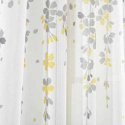 Rideaux transparens fleur pleureuse pour bloquer les regards - 5