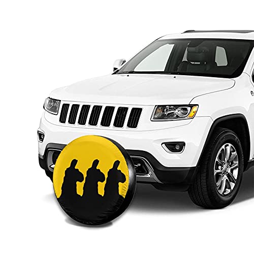 3 Siloutted Llama reserveband Cover Wiel Beschermers Waterbestendig Universele Reservewiel Band Cover Fit voor Jeep… - Image 5