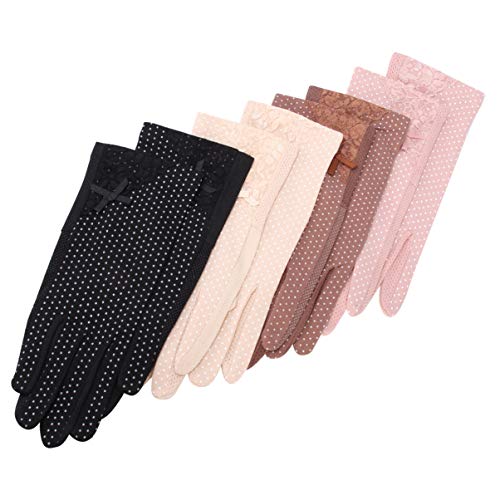 ARTIBETTER 4 Pares de Verão Mulheres Luvas Screentouch Luvas de Sol Anti Uv Luvas de Condução para a