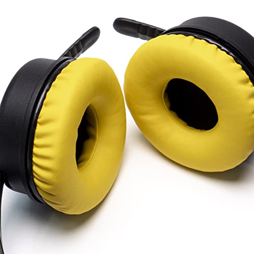 Image of Rainbow Color Ear Pads Headband Cushion Kits Compatible with Sennheiser HD25 HD250BT HD25-ll HD25S Il HMD25 Headphone Foam Covers (Yellow Sets)
