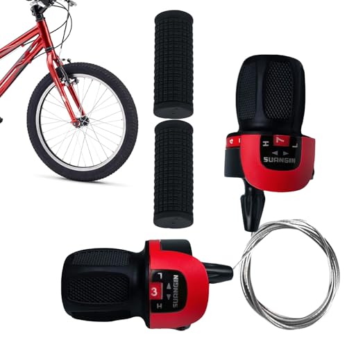 Cycling Gear, Shifter Lever, 1 Pair Bicycle 21 Speed Twist with Non Slip Handlebar Grip 7.87x5.91x1.18 Inches for E Bikes, Folding Bikes, Commuting, Training, Touring, Garage, Kids, Adults, Urban – Image 8