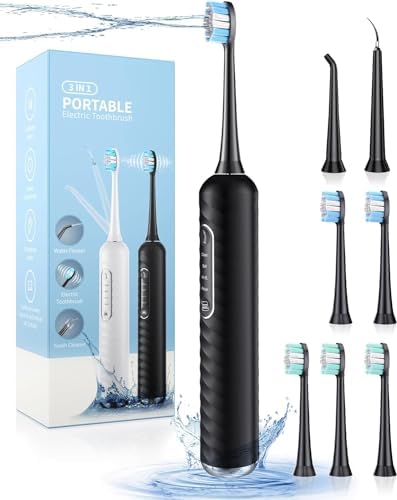 UNINGOPI Cepillo de dientes eléctrico con hilo dental de agua, ki...