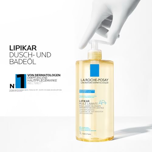 La Roche-Posay Lipikar Dusch- und Badeöl AP+ Rückfettendes Duschgel - Badeöl für juckende, trockene und empfindliche Haut – Ansicht 5