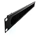 CABLEPELADO Panel pasacables armario rack 19 de 1U con cepillo central Negro