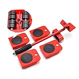 √. Lifter Mover Tool mit 4-teiligem Rollenslide-Kit, leichtes Bewegen schwerer Möbel - Möbel und Geräte rollen mit einfachen Möbeln Heben mit 4-teiligen Mover-Rollen, 5-teiliges Möbel Lifter Heavy Appliance Lifting Movers Möbel bewegen Werkzeuge Set.