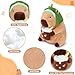 Achwishap Capybara Plush,Cute Plushies Capybara Stuffed Animals,Capybara Plush Toys,Kawaii Plushie Stuffed Toy with Avocado Hat Plushies Gift for Kids Adults Birthday(Capybara with Avocado Hat,12”)