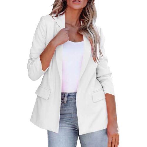 Blazer Dress for Women 2024 Open Front Casual Cardigan Jacket Comfy Office Work Business