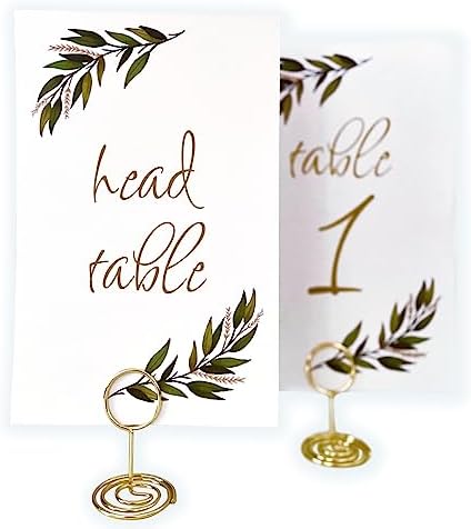 Table Numbers Acrylic Place Cards, Double Sided Table Numbers for