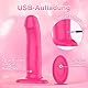 Origeros 15cm Strap On Umschnall-dildo Vibratoren Tragbarer Harness Umschnallpenis mit 10 Modi & starkem Saugnapf Anal & G-Punkt Stimulation Einstellbar Sexspielzeug für Männer Frauen Lesben Pärchen